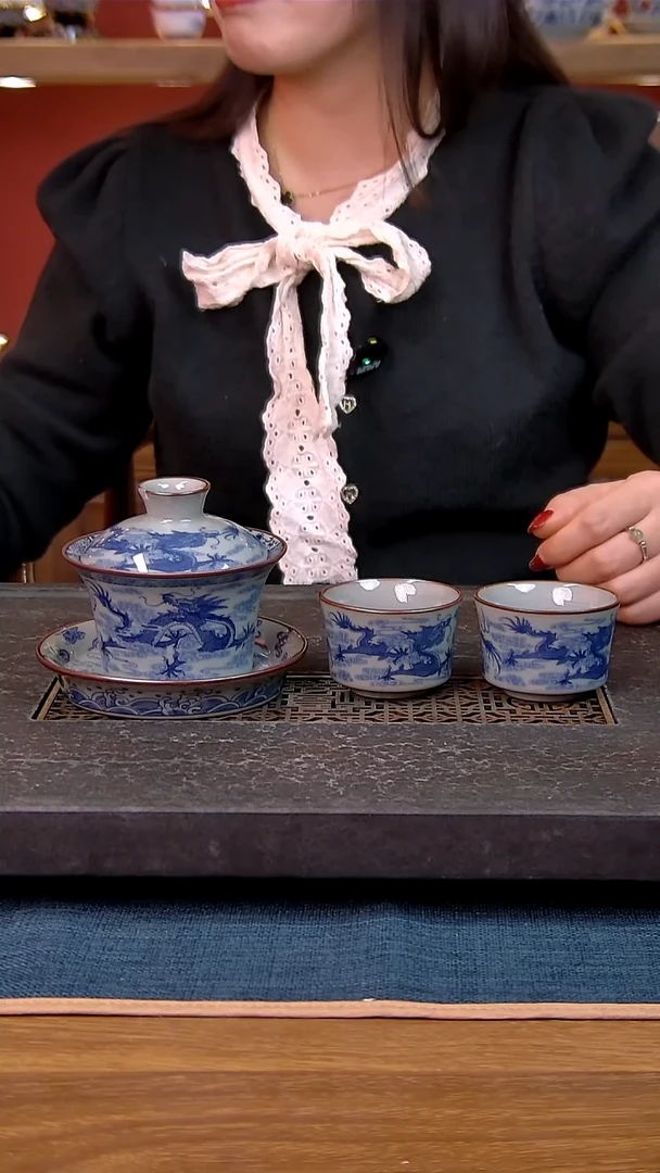 简装家用款3件套 老陶泥开片纹陶瓷茶具
