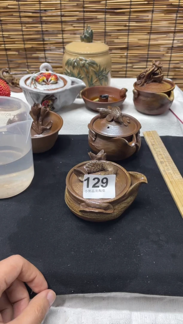 【闪购商品】杯129精美粗陶手工柴烧