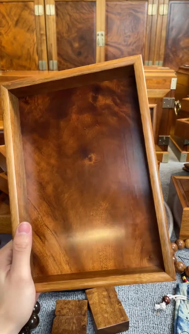 【闪购商品】金丝楠紫金料文盘