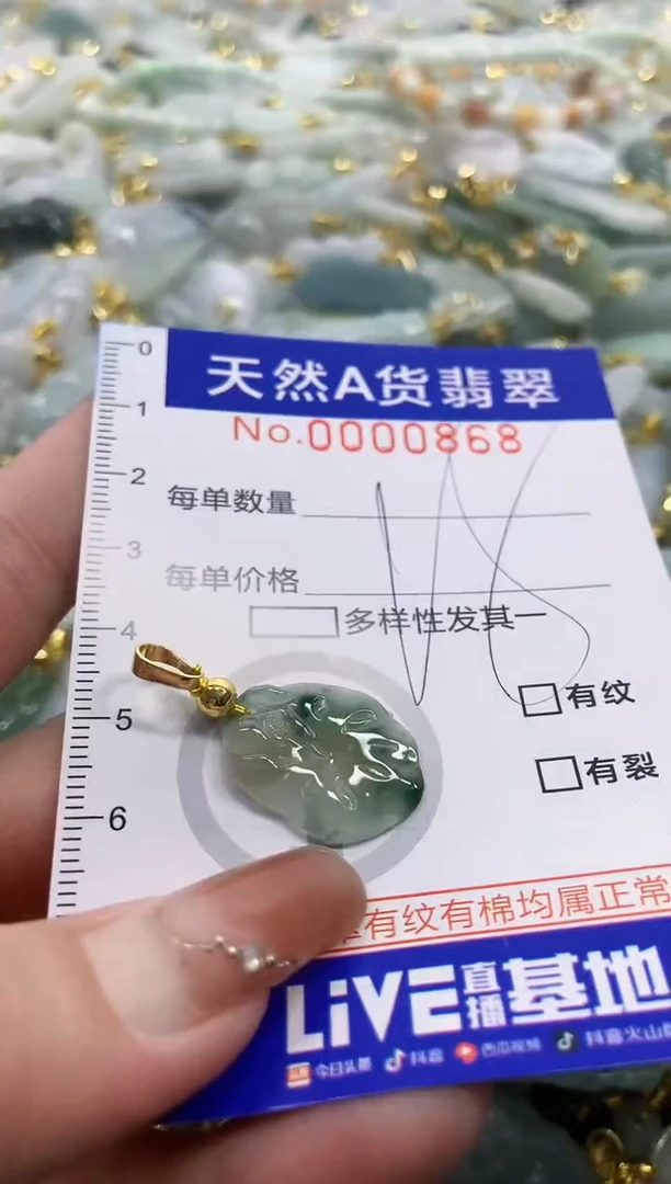 颈饰未镶嵌翡翠天然A货翡翠