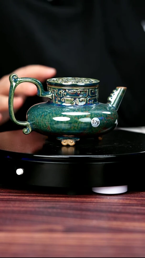 壶579#于大鹏一级品原矿钧瓷天乙壶
