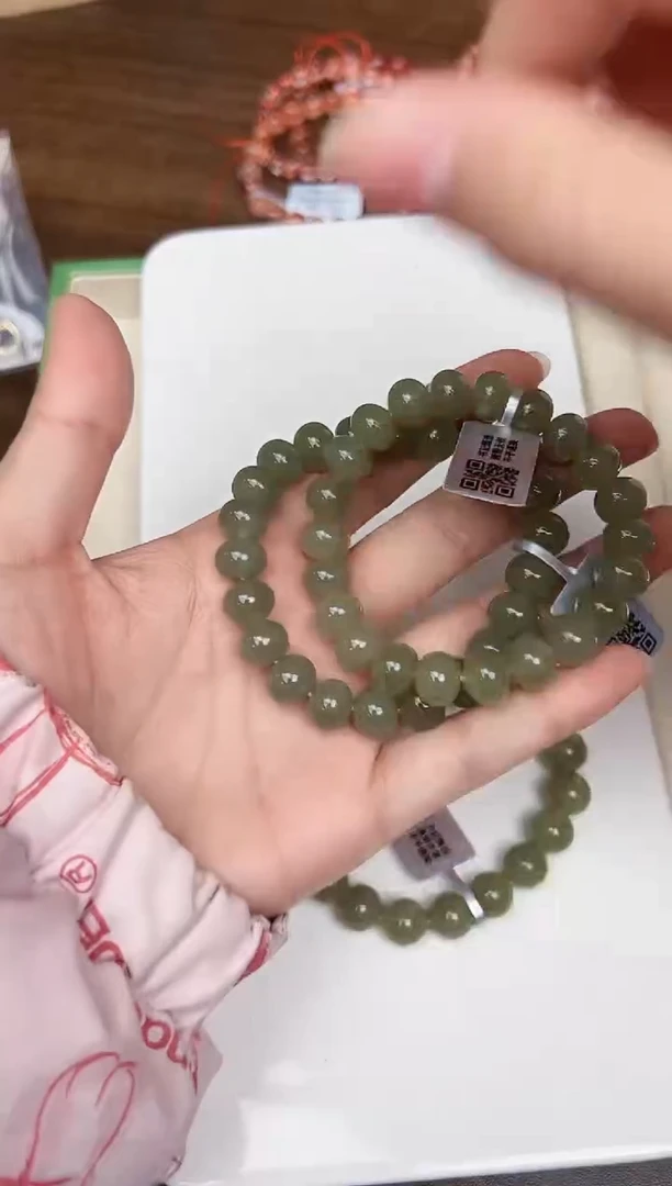 未镶嵌手链和田玉悦3076 多样性发一件 约9mm