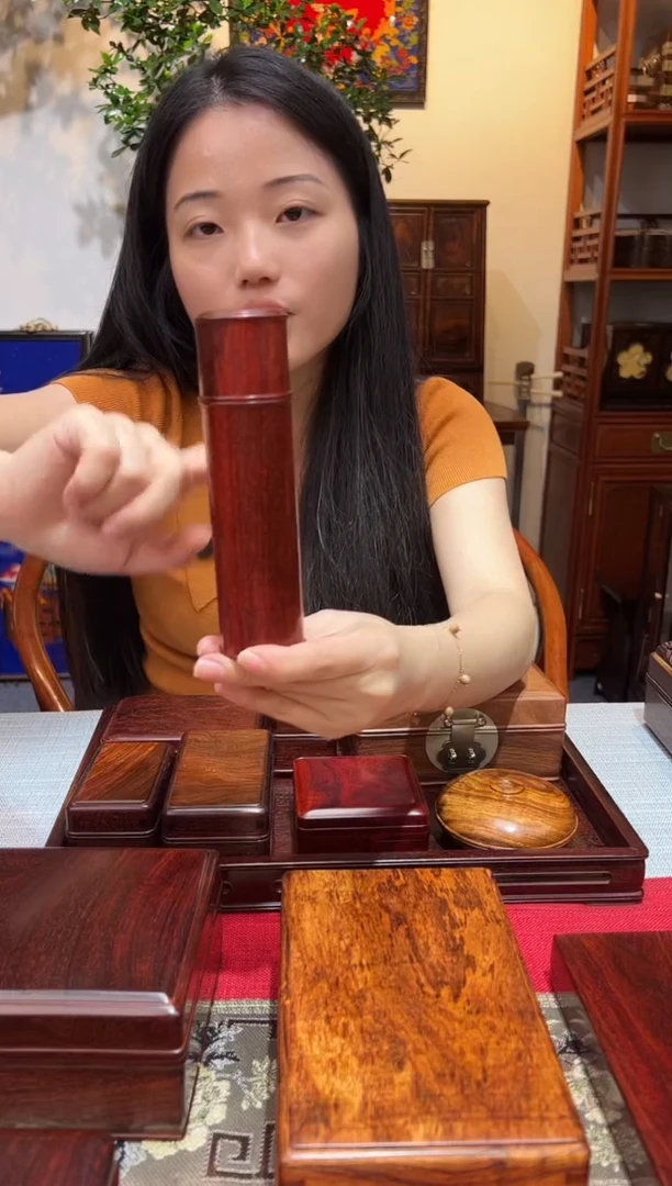 紫檀木类成套家具紫檀一木挖高级香管