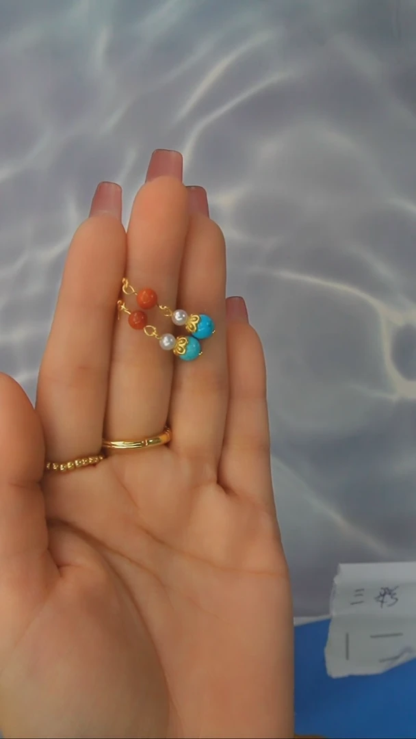 【闪购商品】南红玛瑙耳环银S925镶嵌发货一件