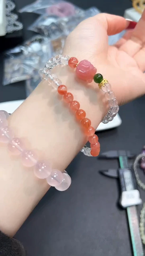 【闪购商品】水晶手串未镶嵌34i多样性发其一/1条默认微瑕