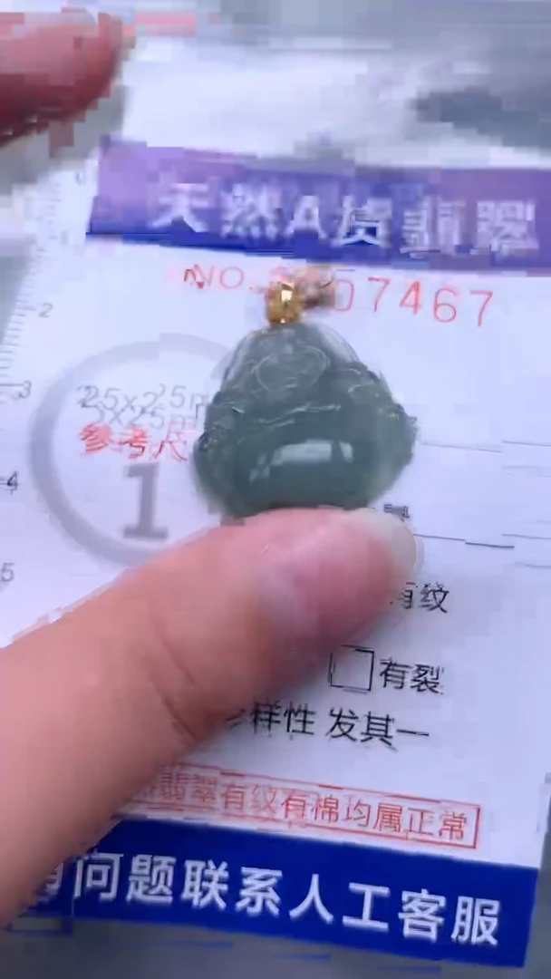 翡翠未镶嵌吊坠(不含链)1