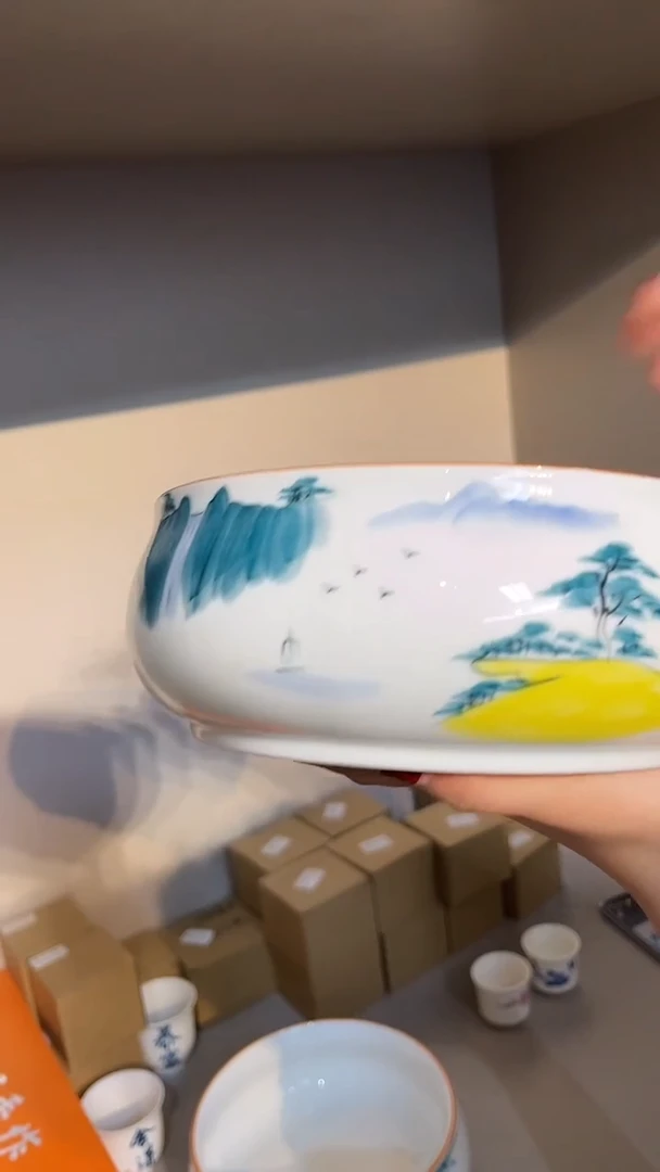 景德镇高温瓷茶洗