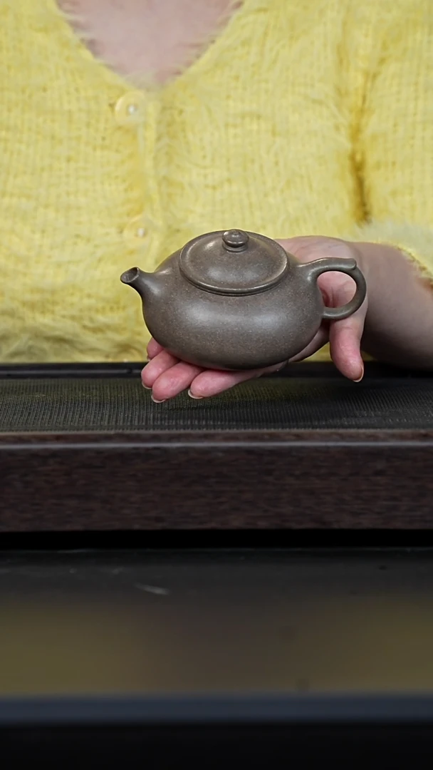 【闪购商品】紫砂茶壶全砂蟹壳青寒江