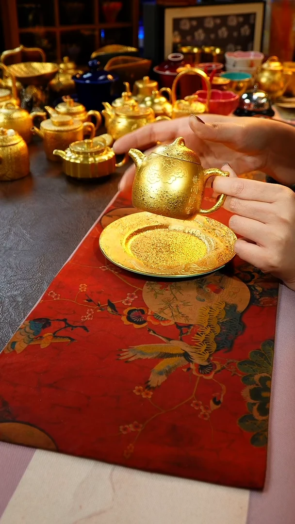 茶杯紫砂【宜景窑系列】金壶