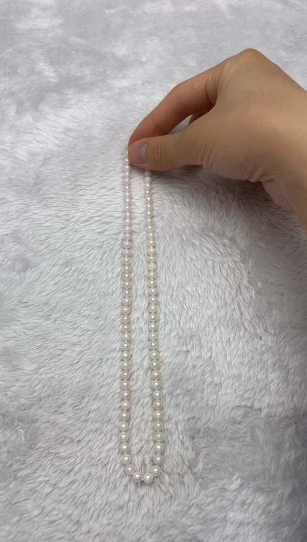 项链银S925镶嵌海水珍珠AK5-5.5mm
