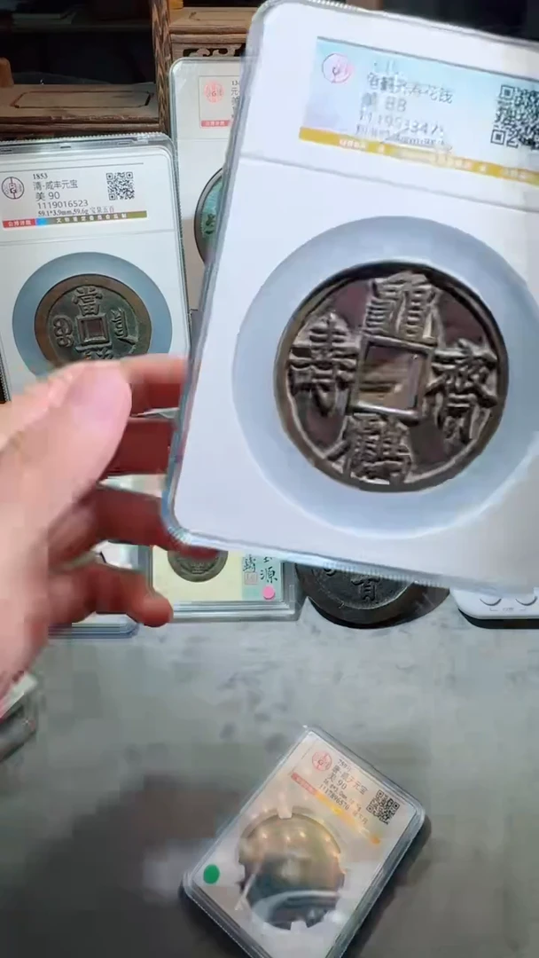 铜山**家龟鹤齐寿花钱