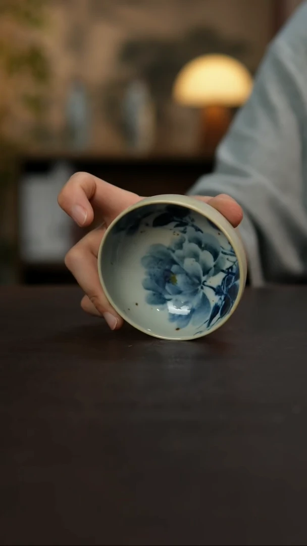 杯景德镇陶瓷杯碗柴烧多人