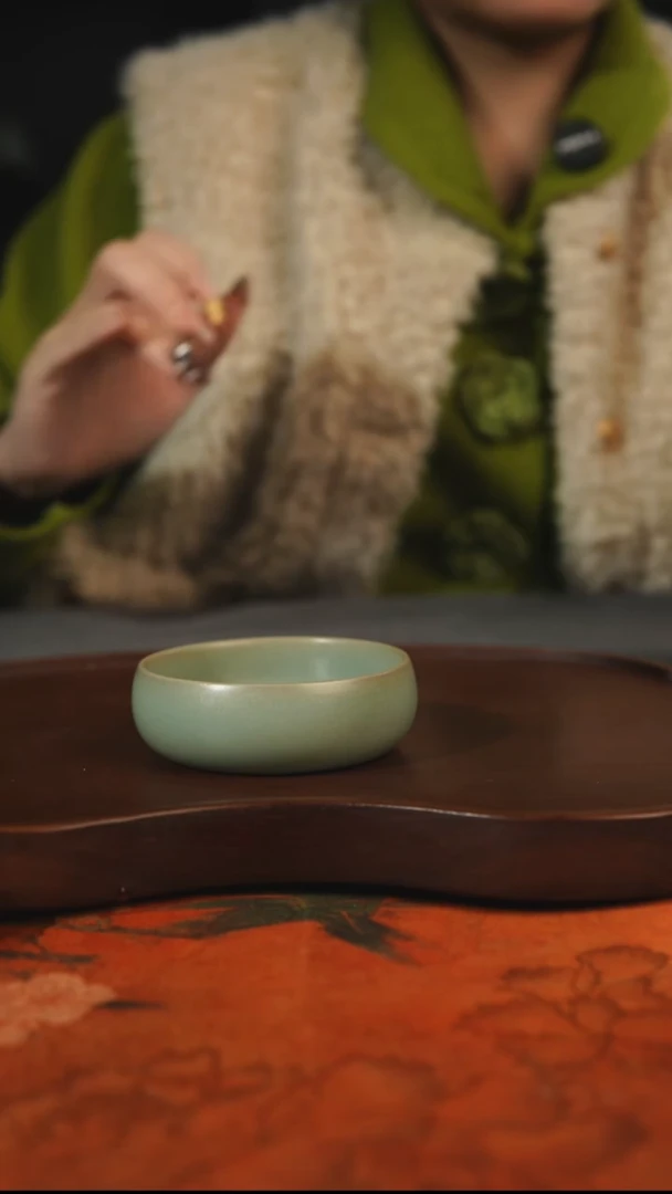 杯子瓷旧*年汝州原产地原矿仿古老釉q