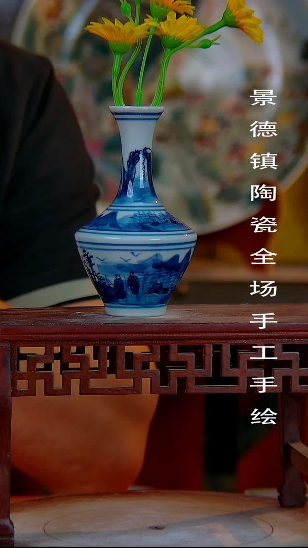 摆件手景德镇陶瓷 全场手工绘