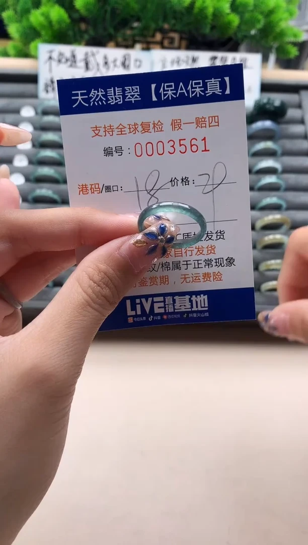 未镶嵌戒指翡翠3561