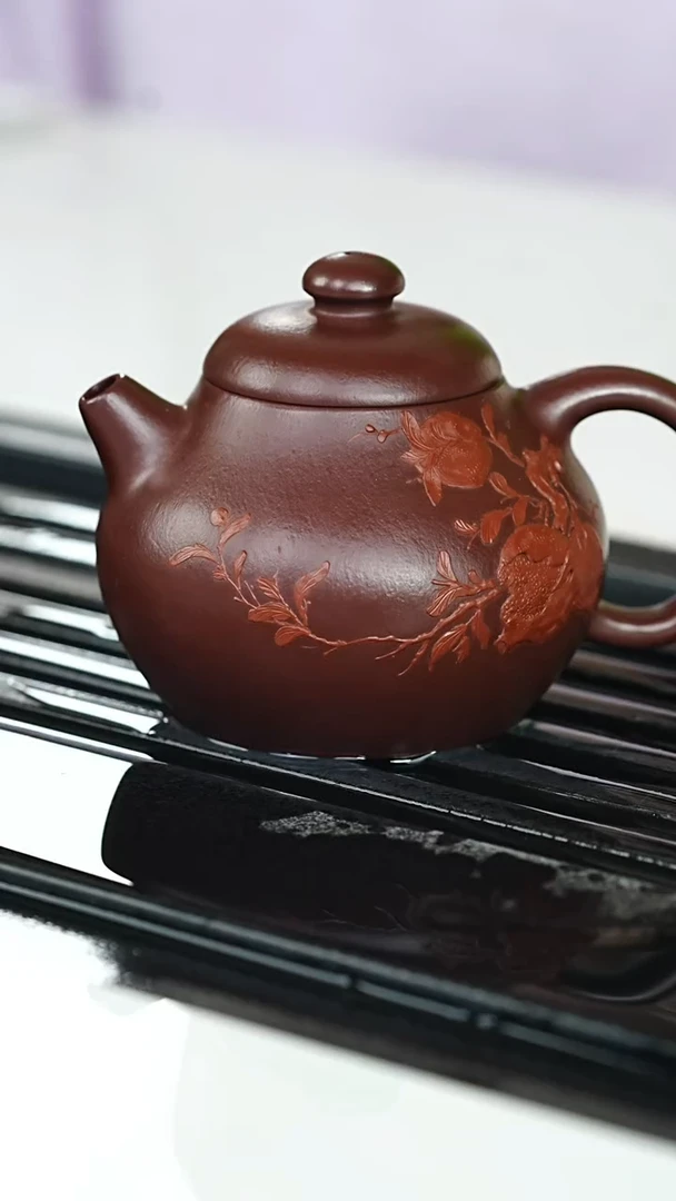 茶壶紫砂宜兴紫砂073     文旦  160cc