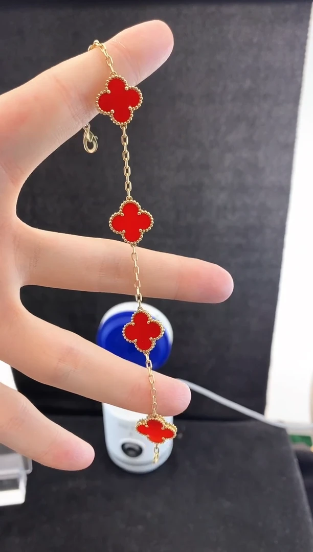 【闪购商品】玛瑙/玉髓手链18K金镶嵌.