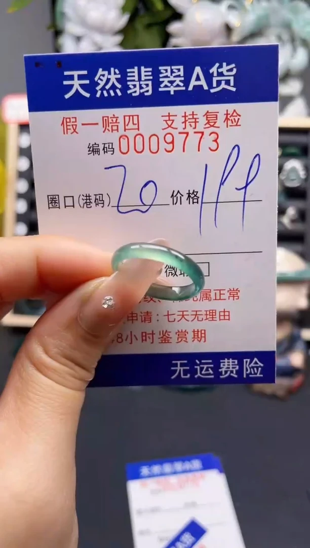 翡翠戒指未镶嵌20*9773