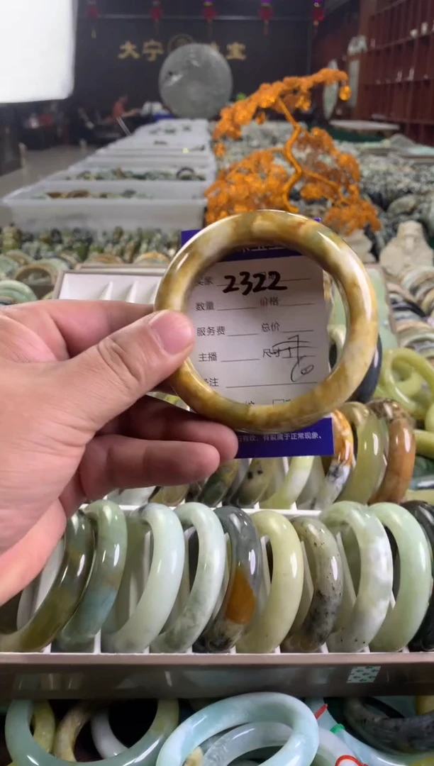 蛇纹石玉未镶嵌手镯2322