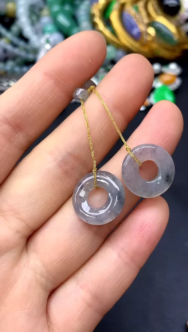 18K金镶嵌翡翠耳饰118-中国好珍宝