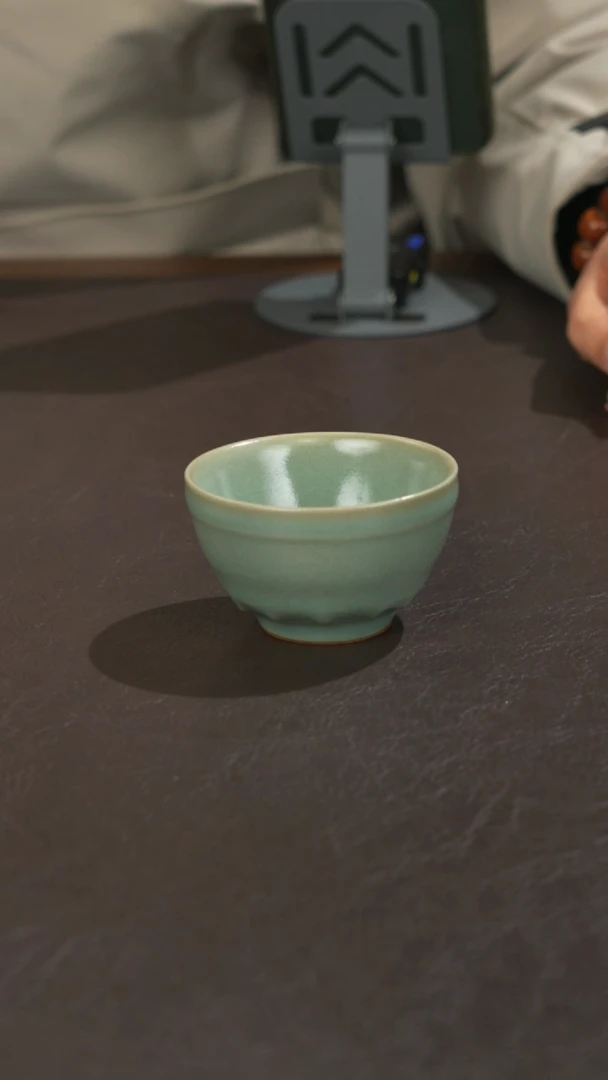 瓷宣宝汝瓷原矿原釉手工作品