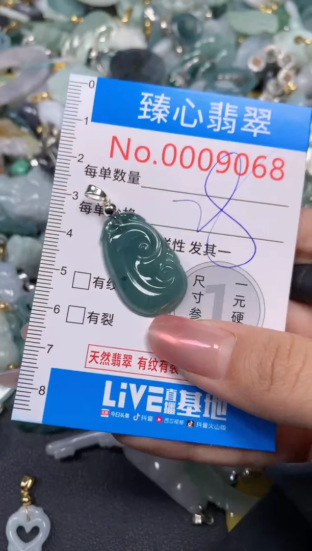 【闪购商品】翡翠颈饰未镶嵌含绳0009068