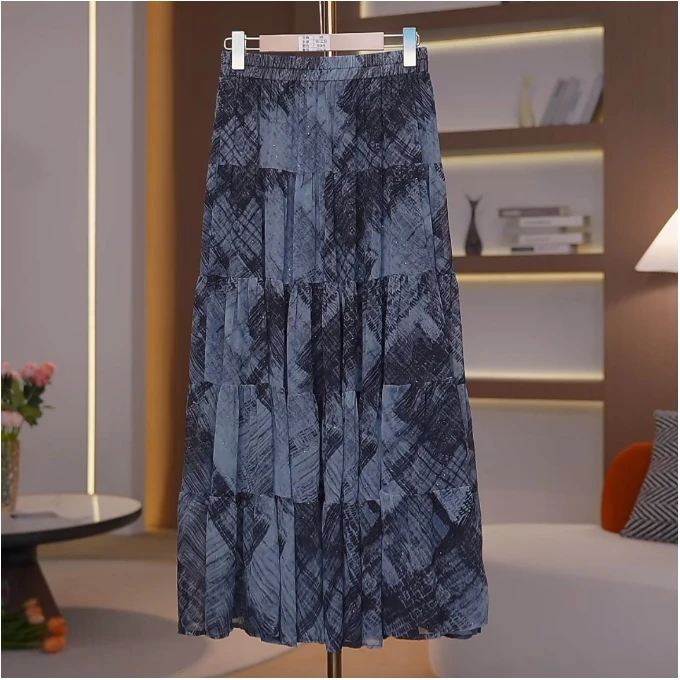 Q3616 2025夏季新款气质显瘦小众半身裙