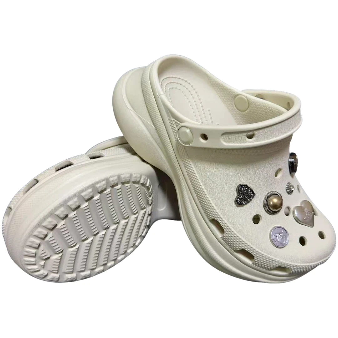 鲸鱼·夏季全新·透气·休闲·时尚·厚底·增高【6cm】洞洞鞋