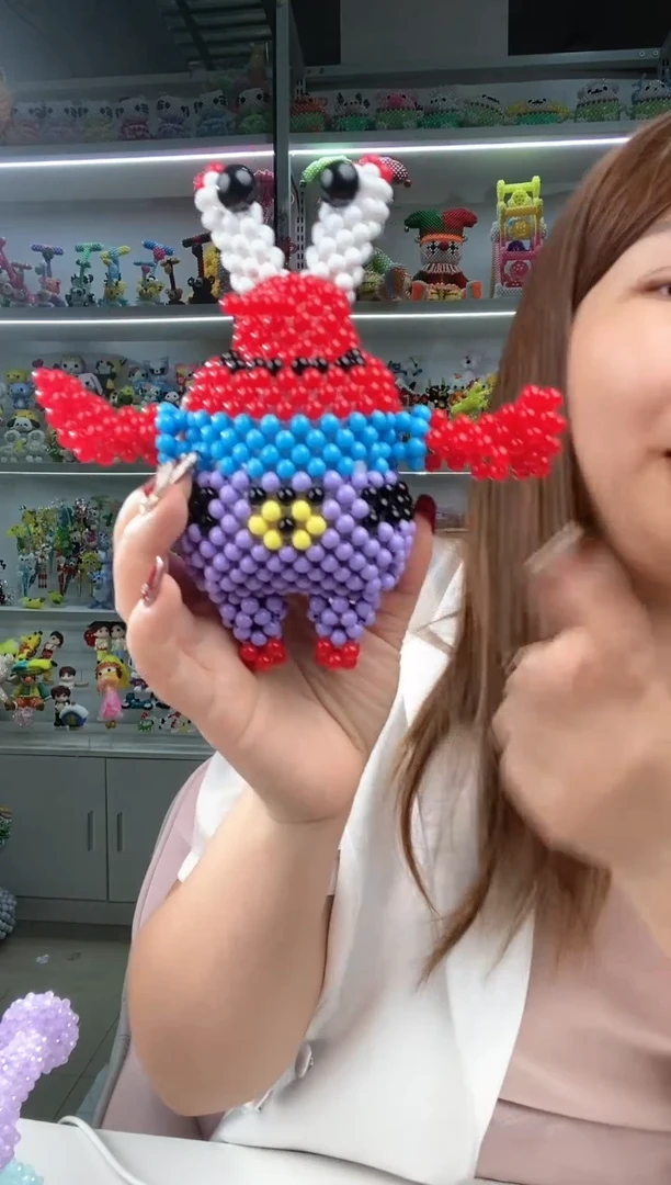 亚克力1004卡6糖果珠蟹老板材料包1套