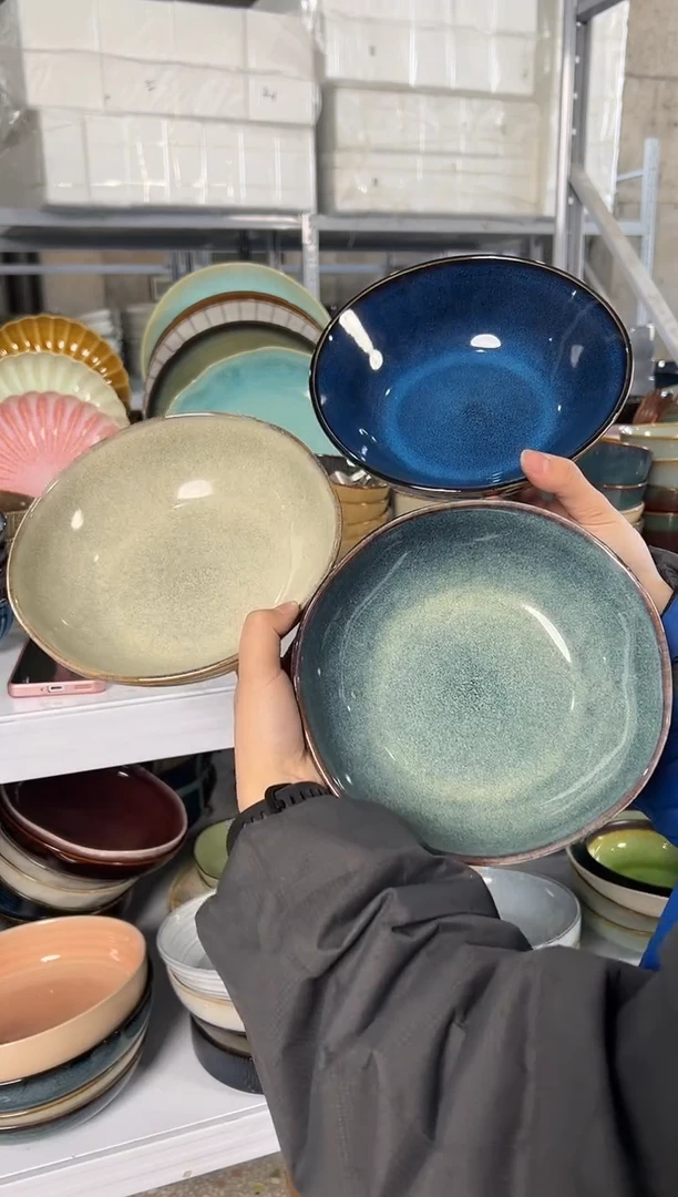 陶瓷外贸尾货瑕疵满20包邮X3 菜碗组合