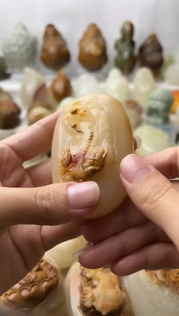 石材古青石棉纹正常不退换貔貅