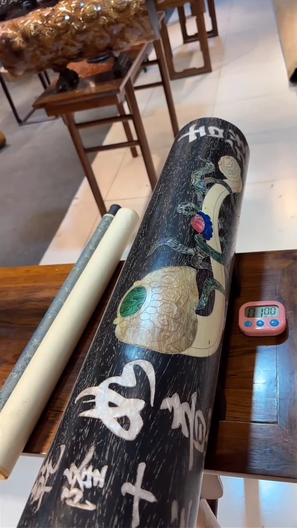 木吉祥如意横财摆件