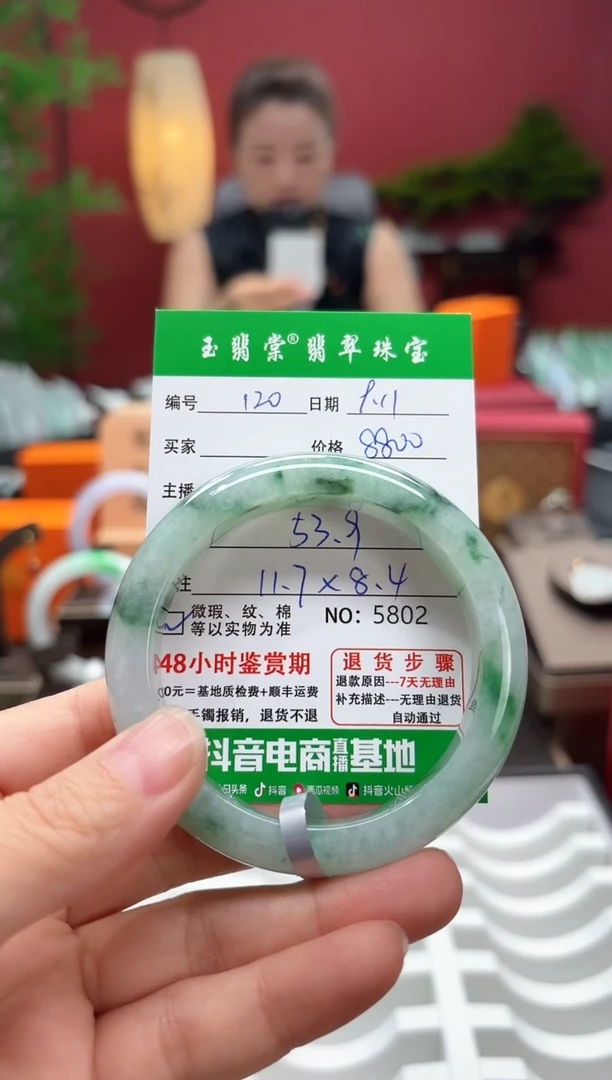 未镶嵌手镯翡翠翡翠120