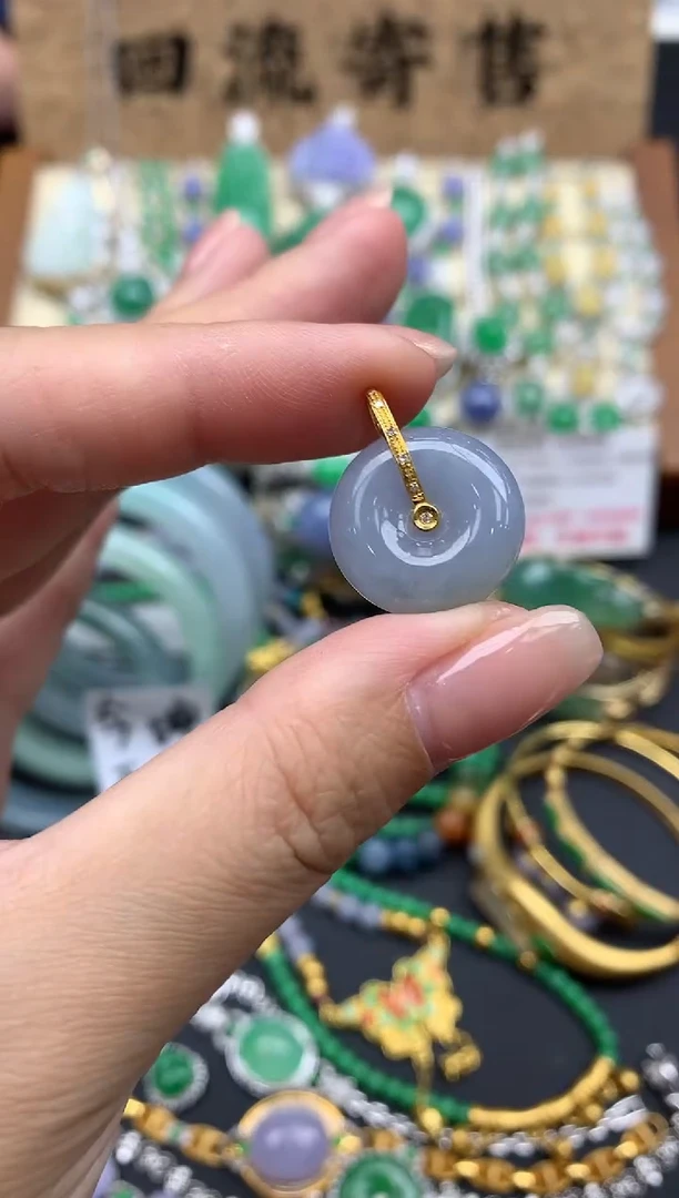 【闪购商品】翡翠颈饰18K金镶嵌218-中国好珍宝