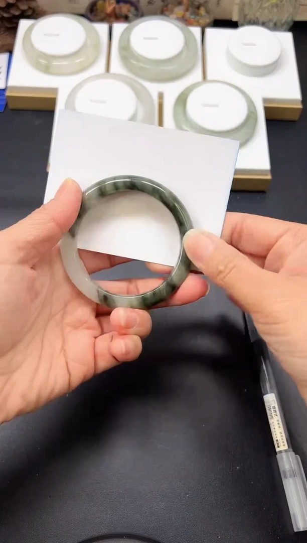 未镶嵌手镯石英质玉A2-53`54`55`