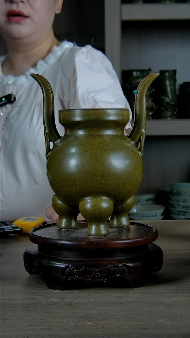 摆件景韵堂茶叶末釉瓷器