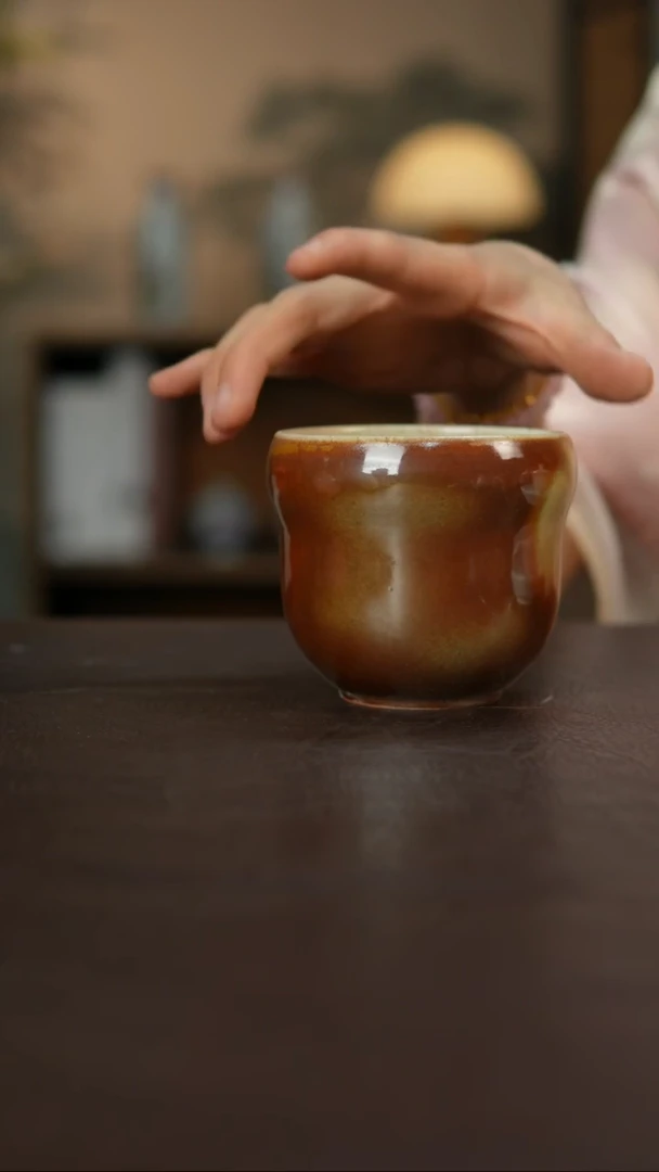 杯景德柴烧手作多人瑕疵