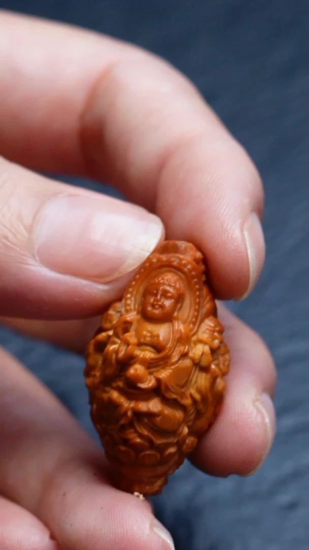 橄榄核吊坠苏工橄榄核