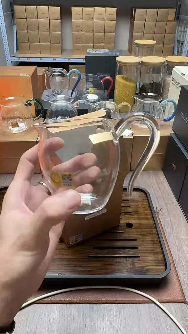 手工艺品玻璃禾器小翊口透明色