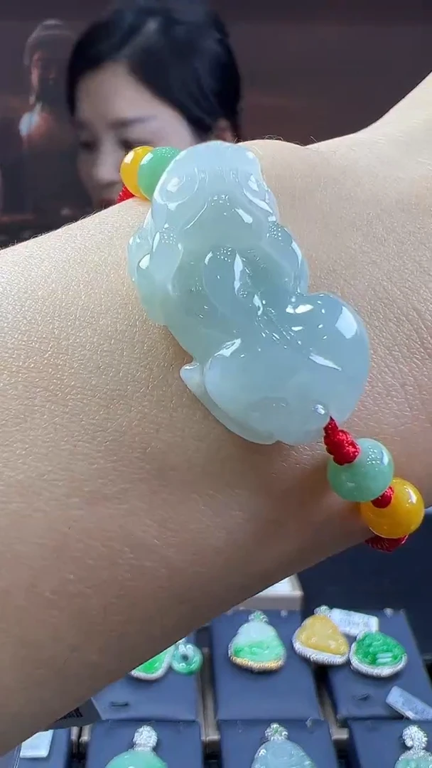 未镶嵌挂件翡翠貔貅手绳