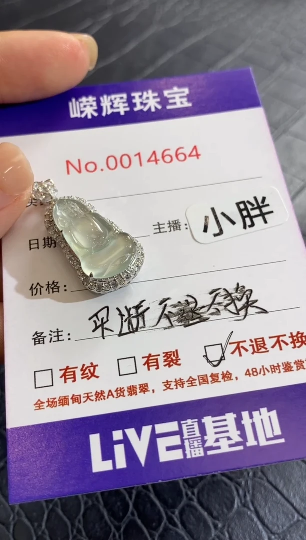 颈饰18K金镶嵌翡翠十*吖买断 不退不换