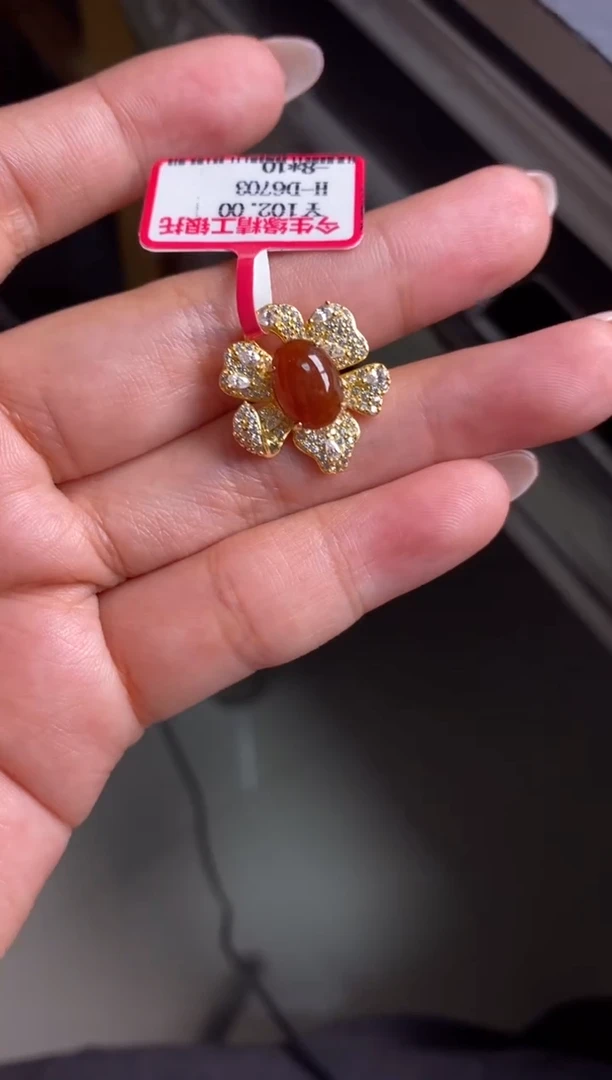 银S925镶嵌戒指翡翠天然A货翡翠