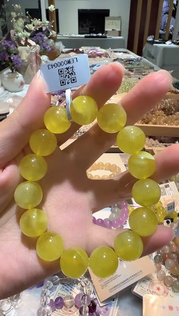 葡萄石未镶嵌手串手串