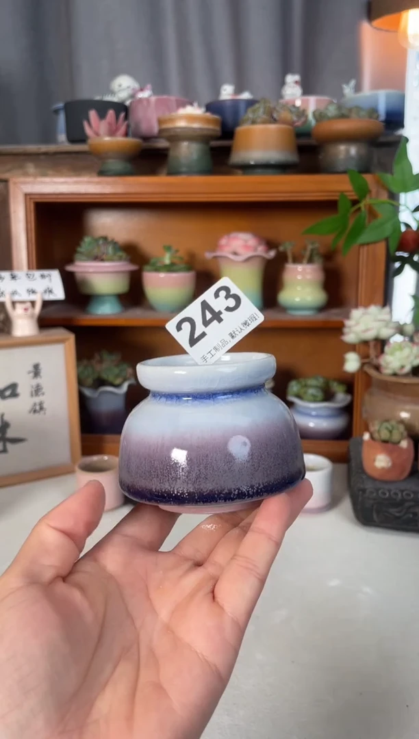 瓷片243知木小芳花盆