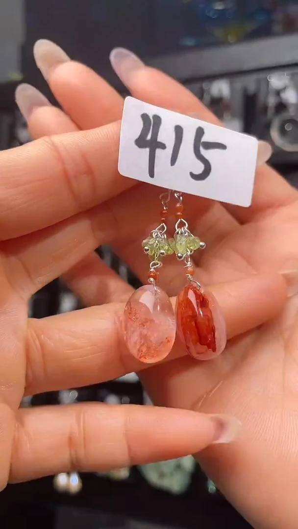 银S925镶嵌耳饰紫晶喜欢拍