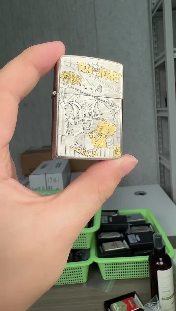 铜猫和老鼠-3D盔甲熏银鎏金