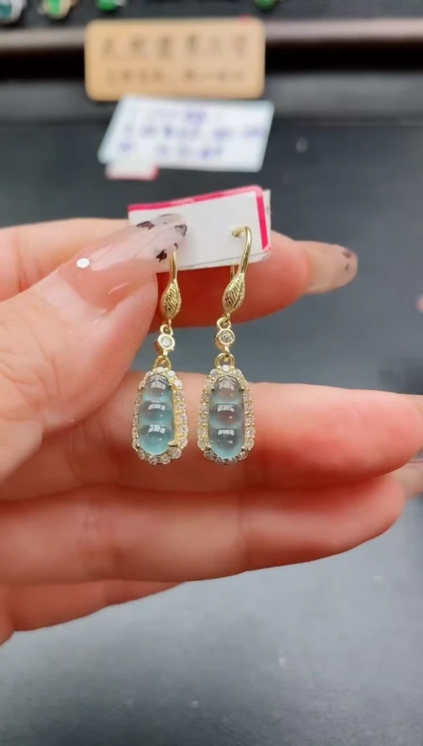 银S925镶嵌戒指翡翠1