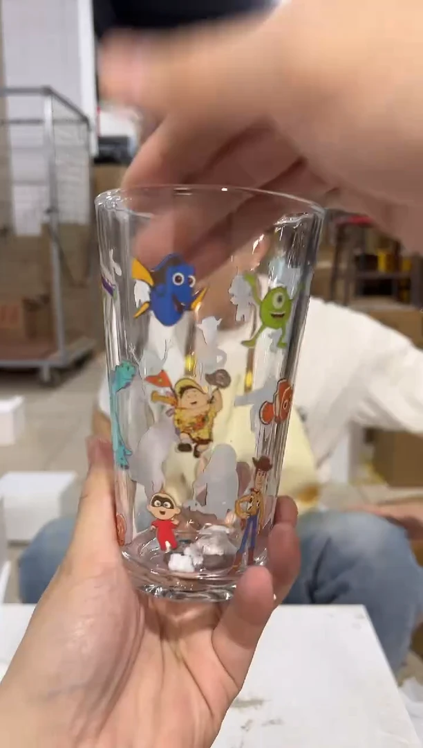 瓷片皮克斯合集玻璃杯