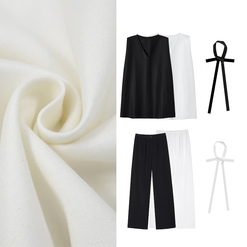 【李辣辣专属】慵懒丨随性老钱风宽松长袖衬衫阔腿裤套装26212