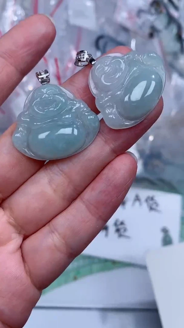 颈饰银S925镶嵌翡翠吊坠团购多样性发一件